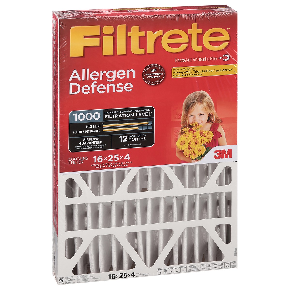 slide 10 of 12, Filtrete Electrostatic Air Cleaning Filter 1 ea, 1 ct