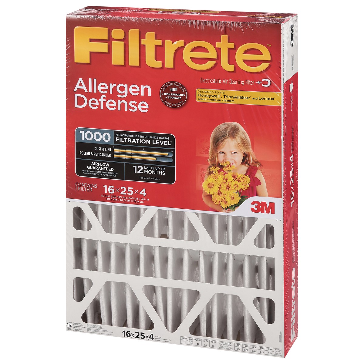 slide 9 of 12, Filtrete Electrostatic Air Cleaning Filter 1 ea, 1 ct