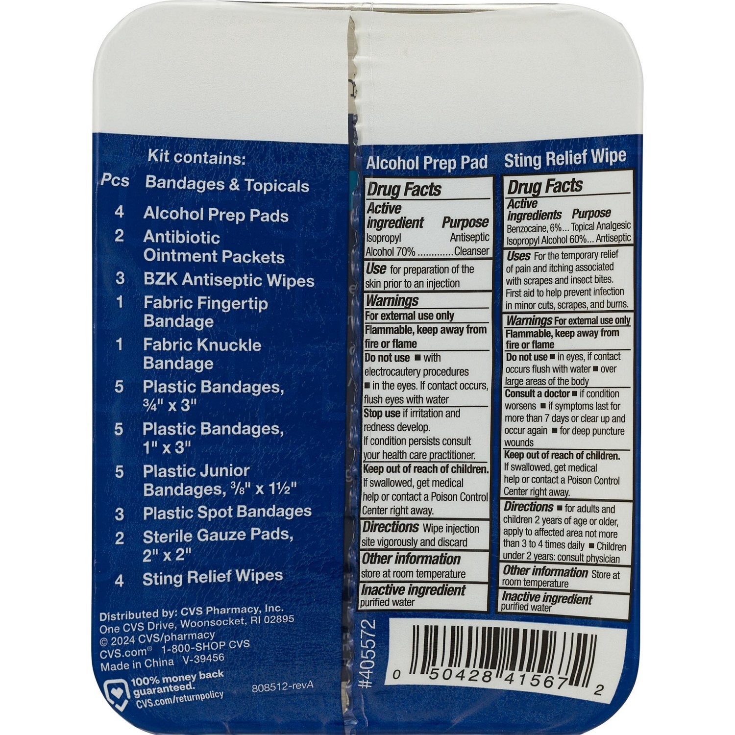 slide 4 of 4, CVS Health First Aid On-The-Go Essentials Kit, 1 ct