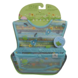 Green Sprouts Snap & Go Wipe-Off Bibs Asst