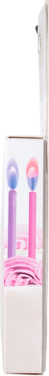 slide 10 of 11, Rainbow Moments Color Flame Birthday Candles with Holders 12 ea, 12 ct