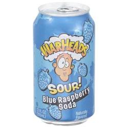Warheads Sour Soda Blue Raspberry - 12 oz