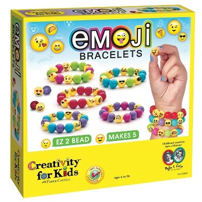 slide 1 of 8, Creativity for Kids Jewelry Kit - Emoji Bracelets, 1 ct