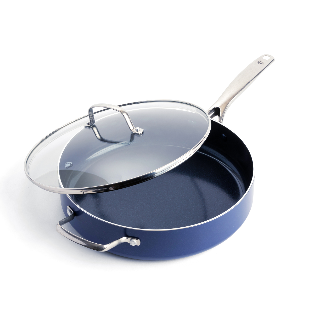 slide 1 of 19, Blue Diamond Skillet w/ Helper Handle, 4.8 qt