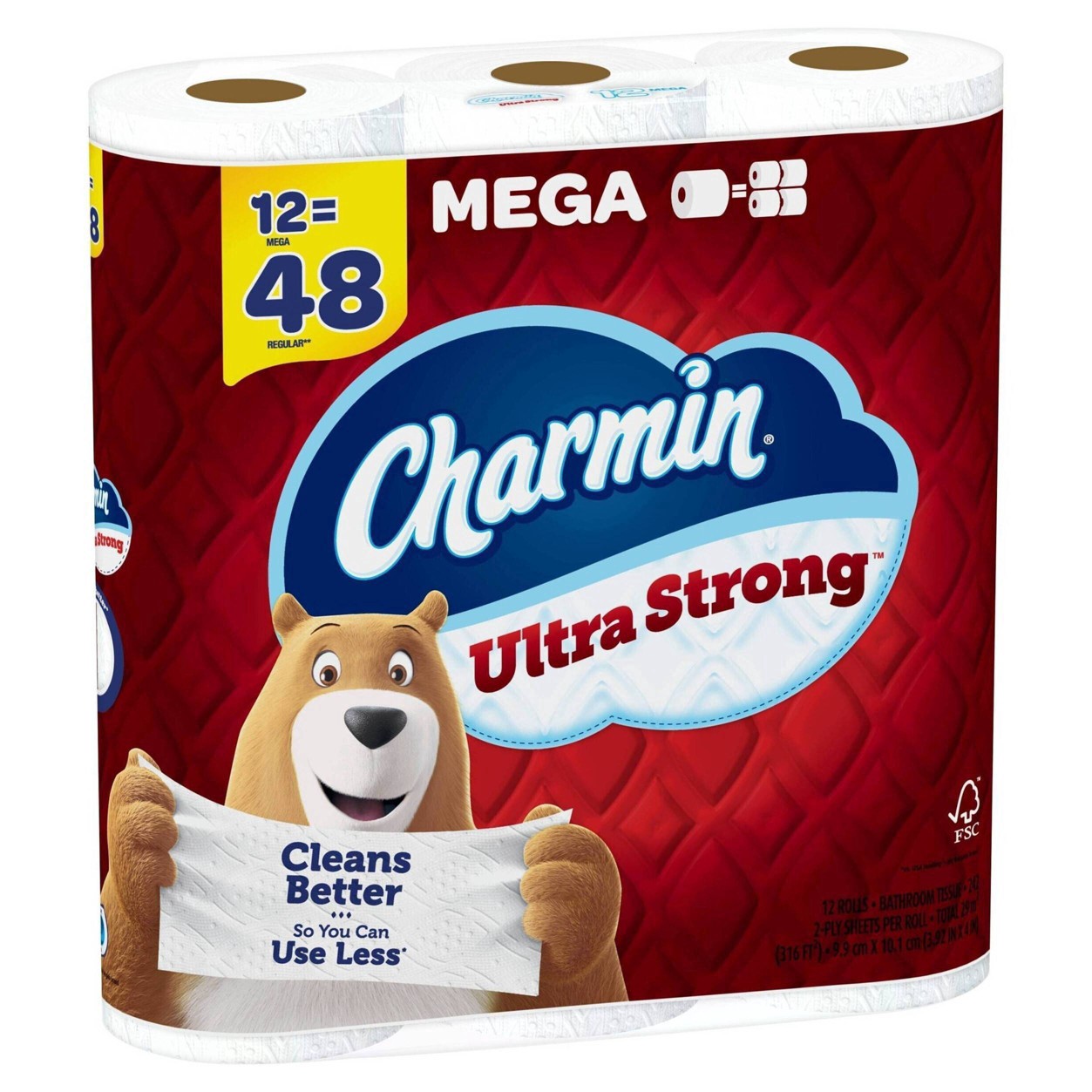 slide 2 of 26, Charmin Ultra Strong Mega Rolls, 12 ct