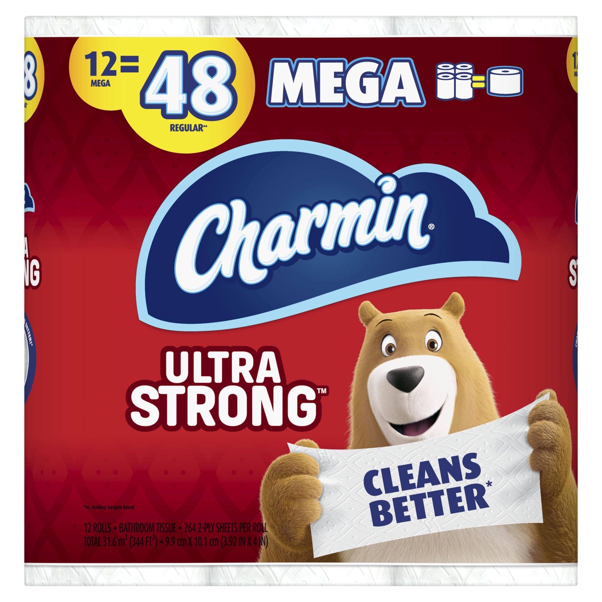 slide 1 of 26, Charmin Ultra Strong Mega Rolls, 12 ct