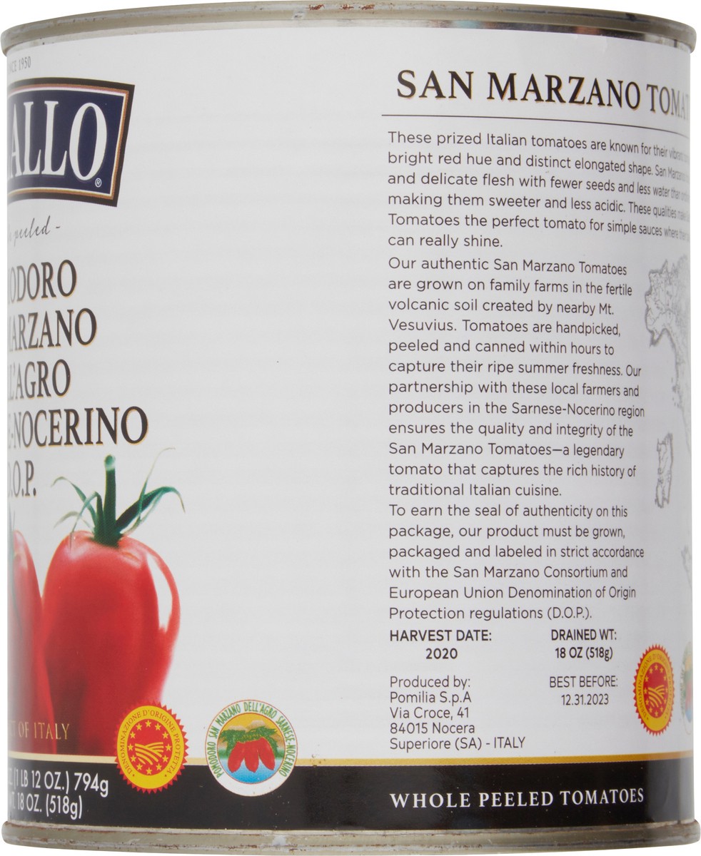 slide 5 of 7, DeLallo San Marzano Whole Tomatos, 28 oz