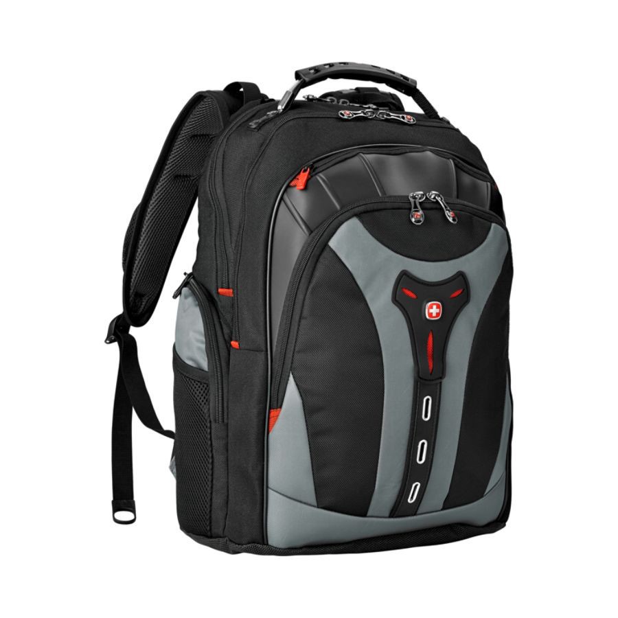 slide 3 of 5, SwissGear Pegasus Computer Backpack For Laptops Up To 17'', Black/Blue, 1 ct