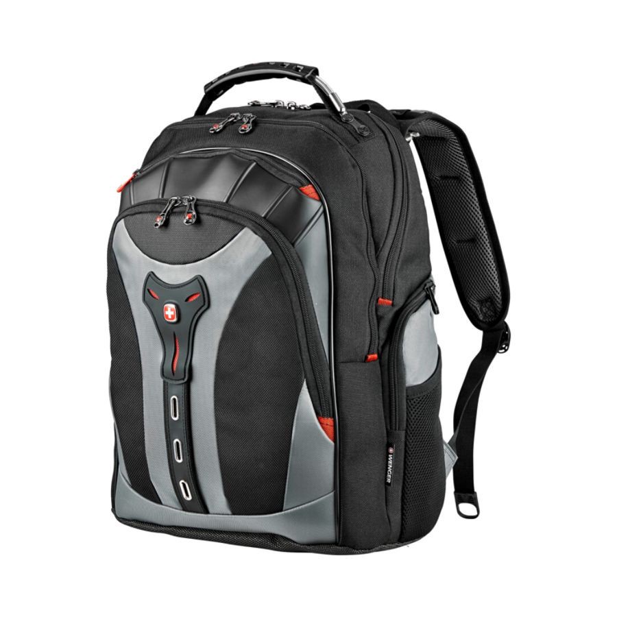 slide 4 of 5, SwissGear Pegasus Computer Backpack For Laptops Up To 17'', Black/Blue, 1 ct