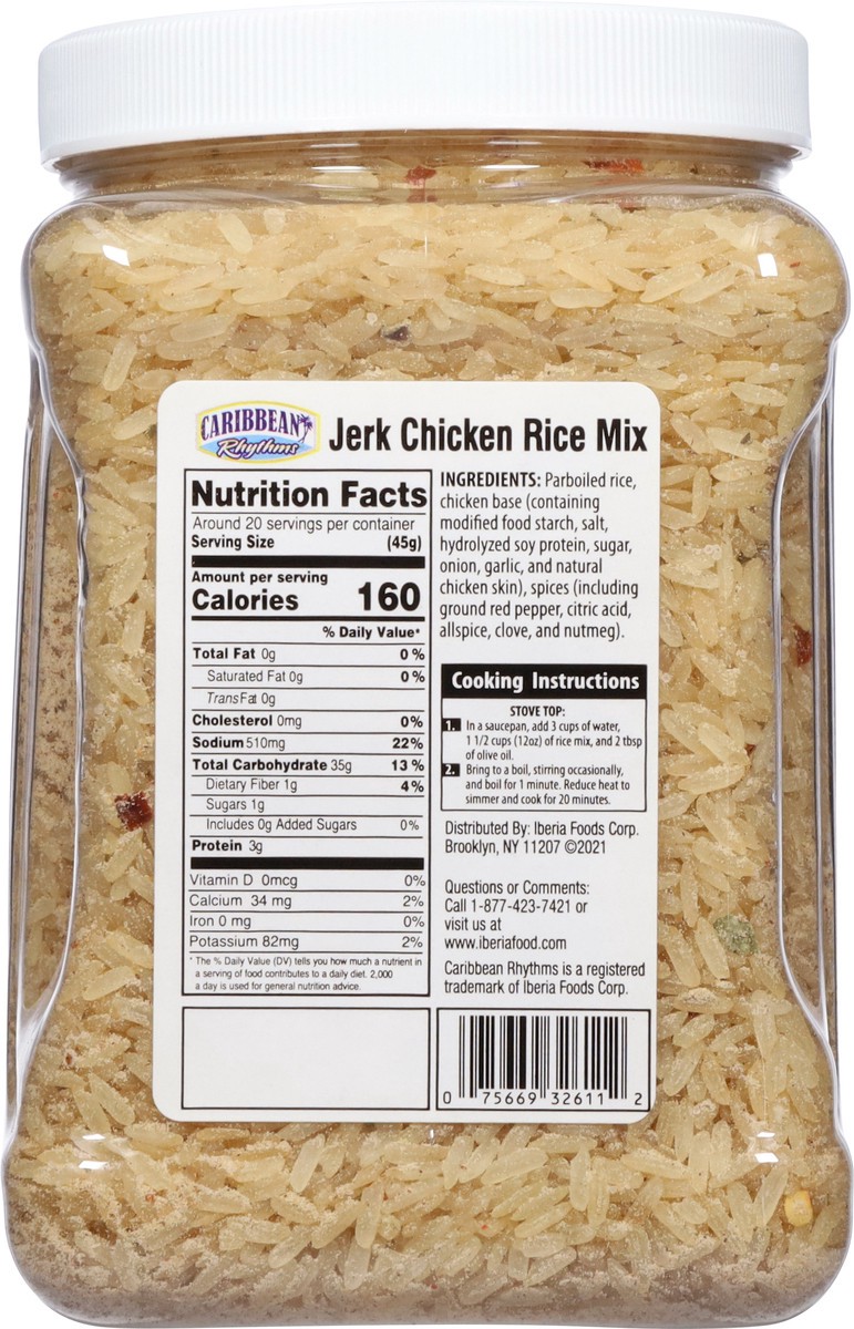 slide 5 of 13, Caribbean Rhythms Jerk Chicken Rice Mix 1.6 lb, 1.6 lb