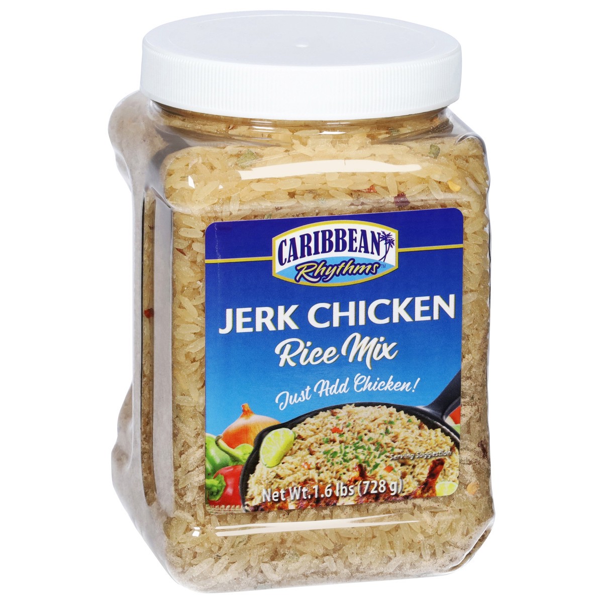 slide 11 of 13, Caribbean Rhythms Jerk Chicken Rice Mix 1.6 lb, 1.6 lb