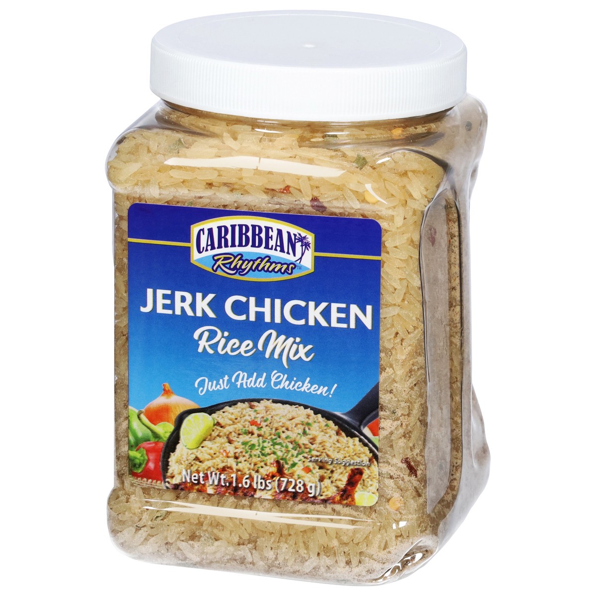 slide 9 of 13, Caribbean Rhythms Jerk Chicken Rice Mix 1.6 lb, 1.6 lb