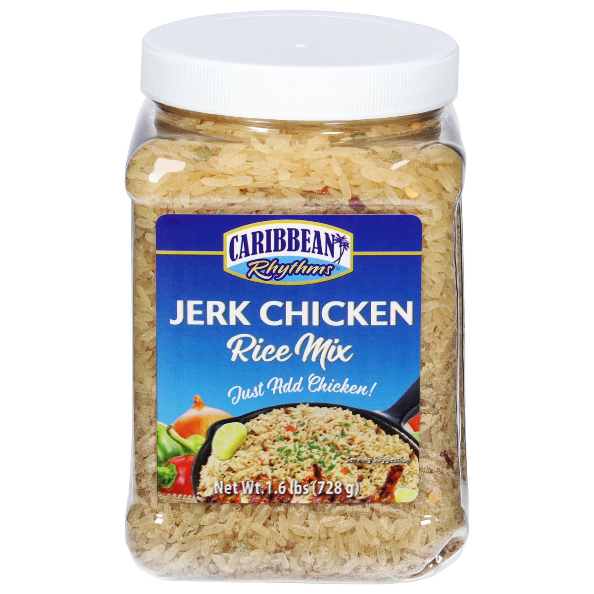 slide 12 of 13, Caribbean Rhythms Jerk Chicken Rice Mix 1.6 lb, 1.6 lb