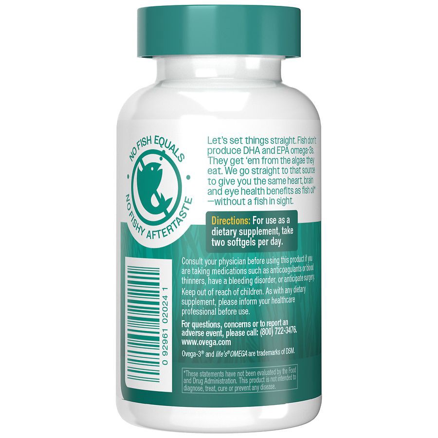slide 2 of 5, Ovega-3 500 mg Omega-3 60 Mini Softgels, 60 ct