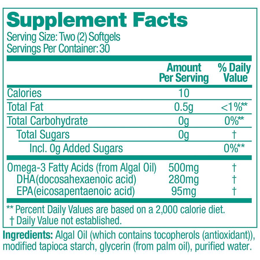 slide 4 of 5, Ovega-3 500 mg Omega-3 60 Mini Softgels, 60 ct