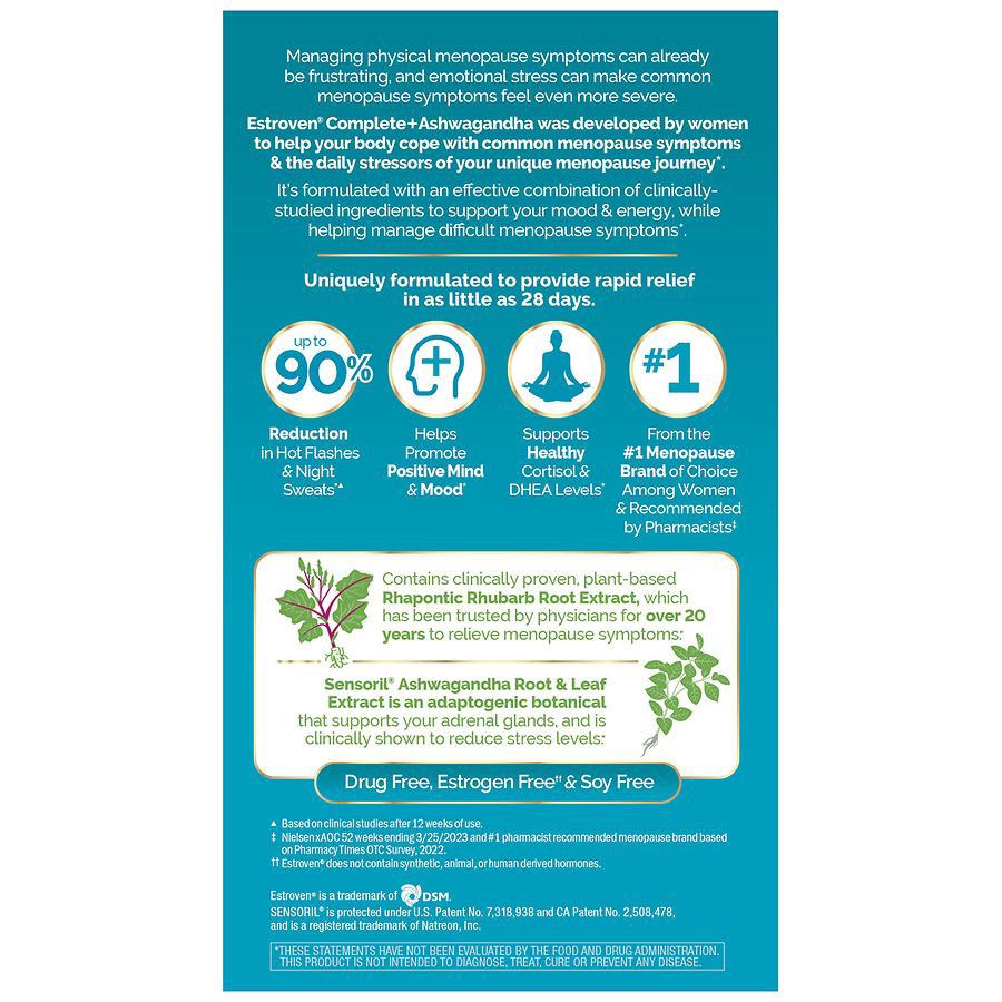 slide 5 of 5, Complete Ashwagandha Menopause Relief, 30 ct