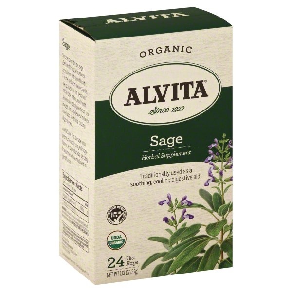 slide 1 of 1, Alvita Sage Leaf Organic Tea, 24 ct