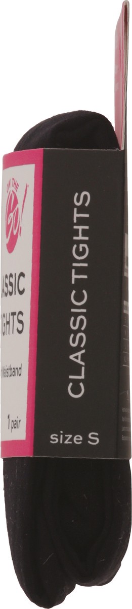 slide 10 of 11, On the Go Black Classic Tights Small 1 ea, 1 ct