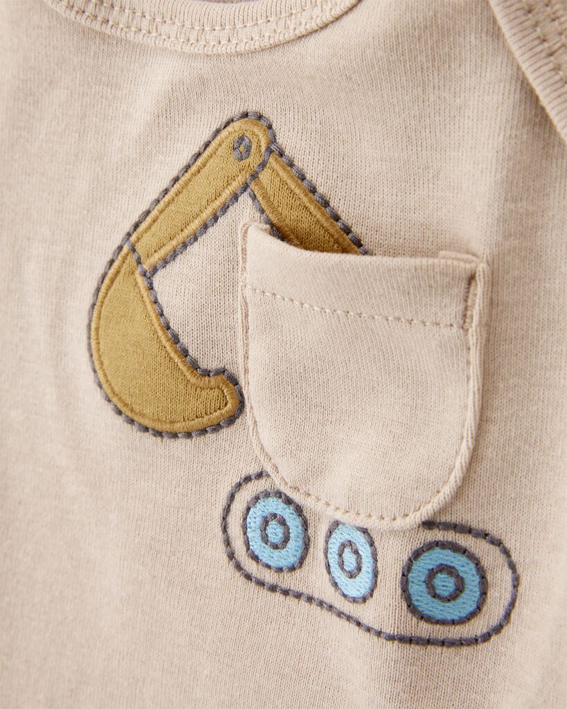 slide 7 of 8, Carter's Carters 5-Pack Construction Short-Sleeve Cotton Bodysuits Multi 12M, 1 ct