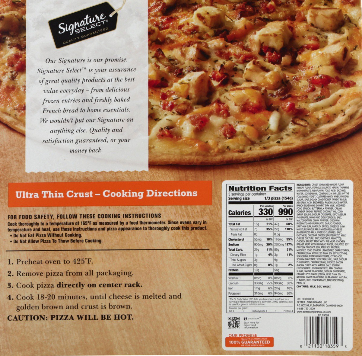 slide 7 of 7, Signature Select Pizza 16.25 oz, 16.25 oz