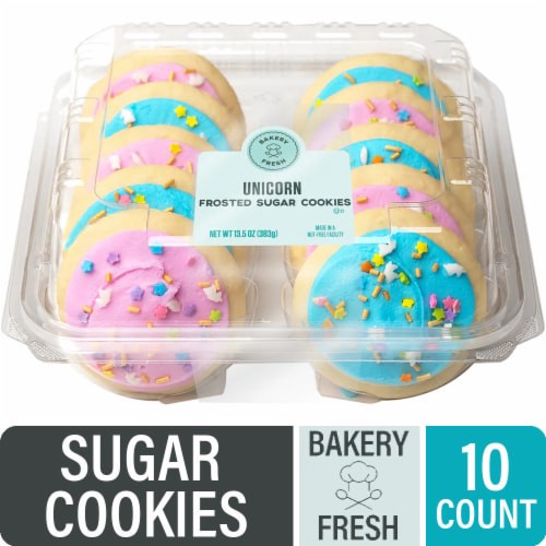 slide 1 of 4, Bakery Fresh Goodness Unicorn Vanillla Frosted Cookie, 13.5 oz