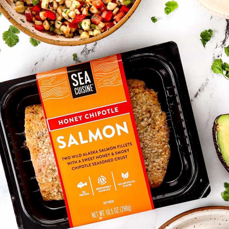 slide 2 of 5, Sea Cuisine Honey Chipotle Salmon Fillets, 10.5 oz, 10.5 oz