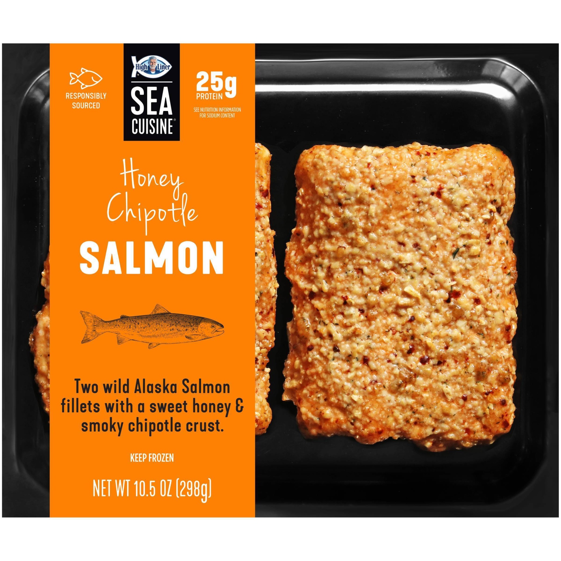 slide 1 of 6, High Liner Honey Chipotle Salmon, 10.5 oz