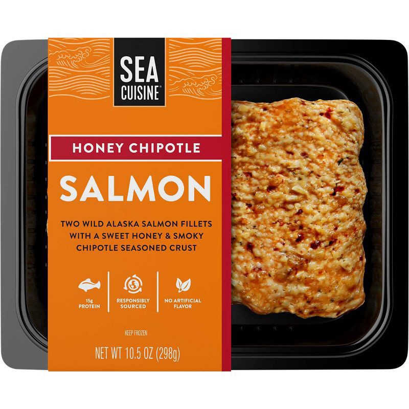 slide 1 of 5, Sea Cuisine Honey Chipotle Salmon Fillets, 10.5 oz, 10.5 oz