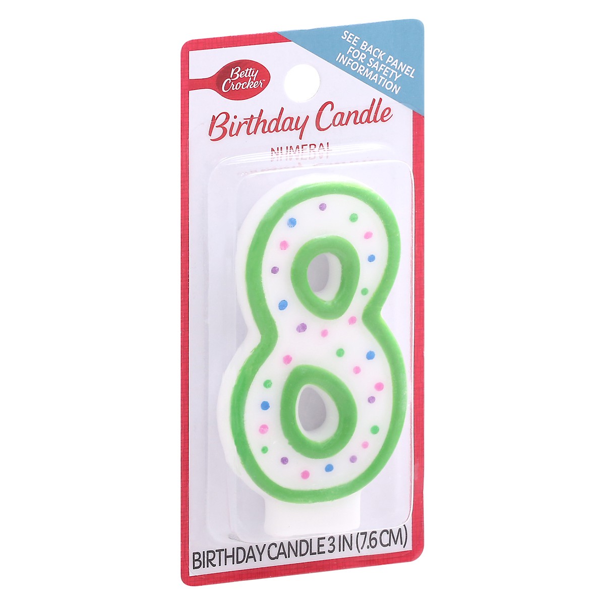 slide 8 of 9, Betty Crocker Candles Birthday Numeral 8 - 1 Count, 1 ct