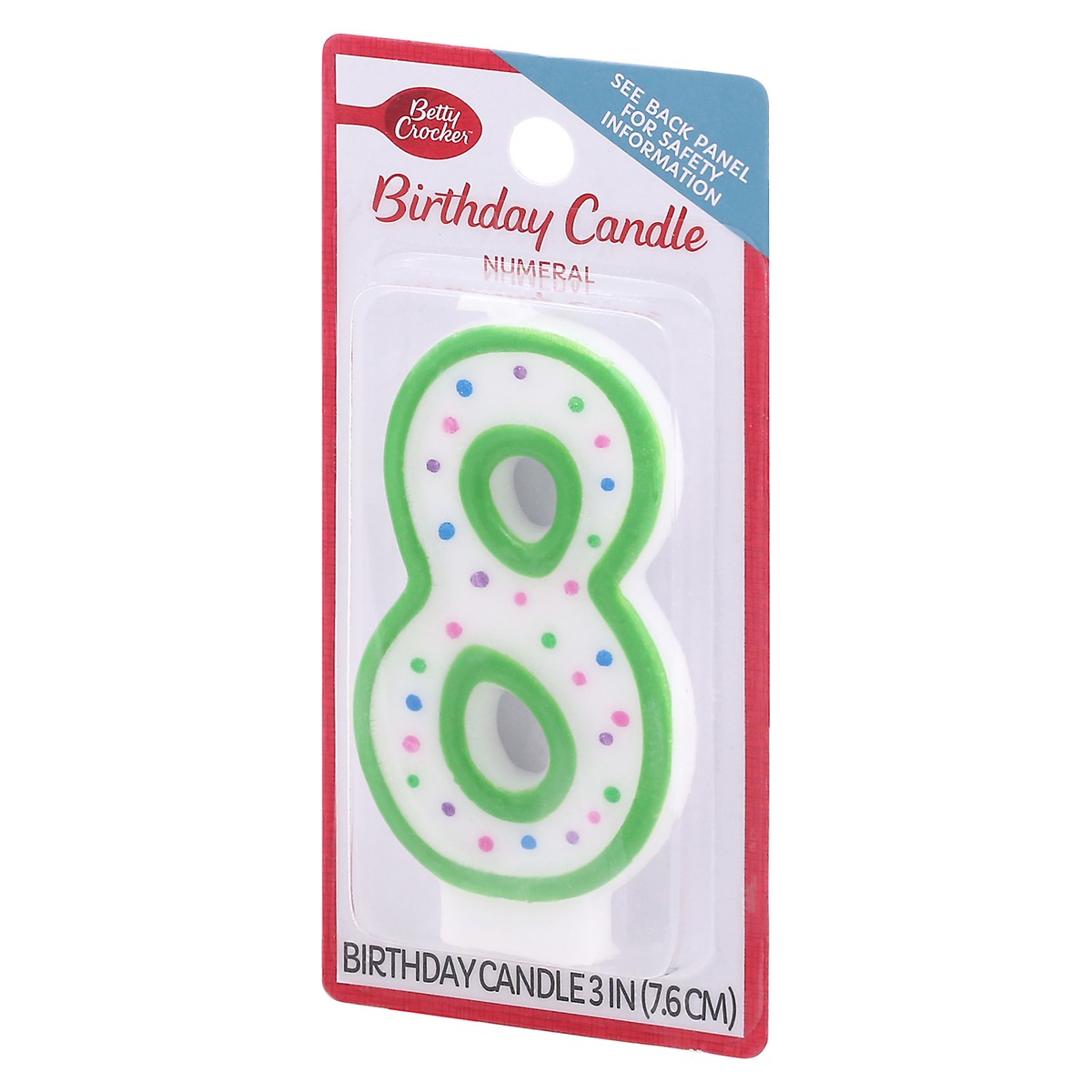 slide 2 of 9, Betty Crocker Candles Birthday Numeral 8 - 1 Count, 1 ct