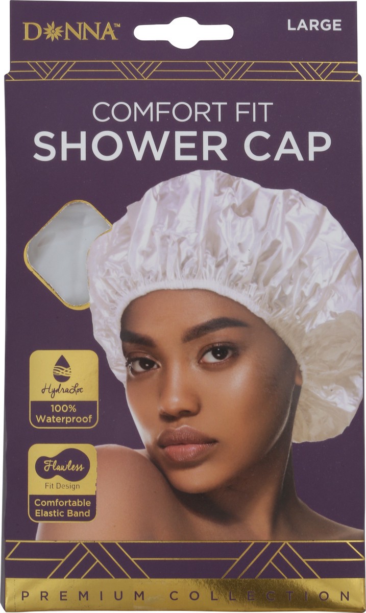 slide 6 of 11, Donna Premium Collection Comfort Fit Shower Cap Large 1 ea, 1 ct