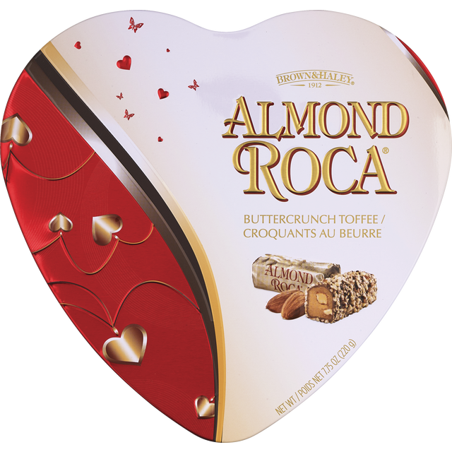 slide 1 of 1, Almond Roca Dark Roca Valentine's Heart Tin - 6.1oz, 6.1 oz