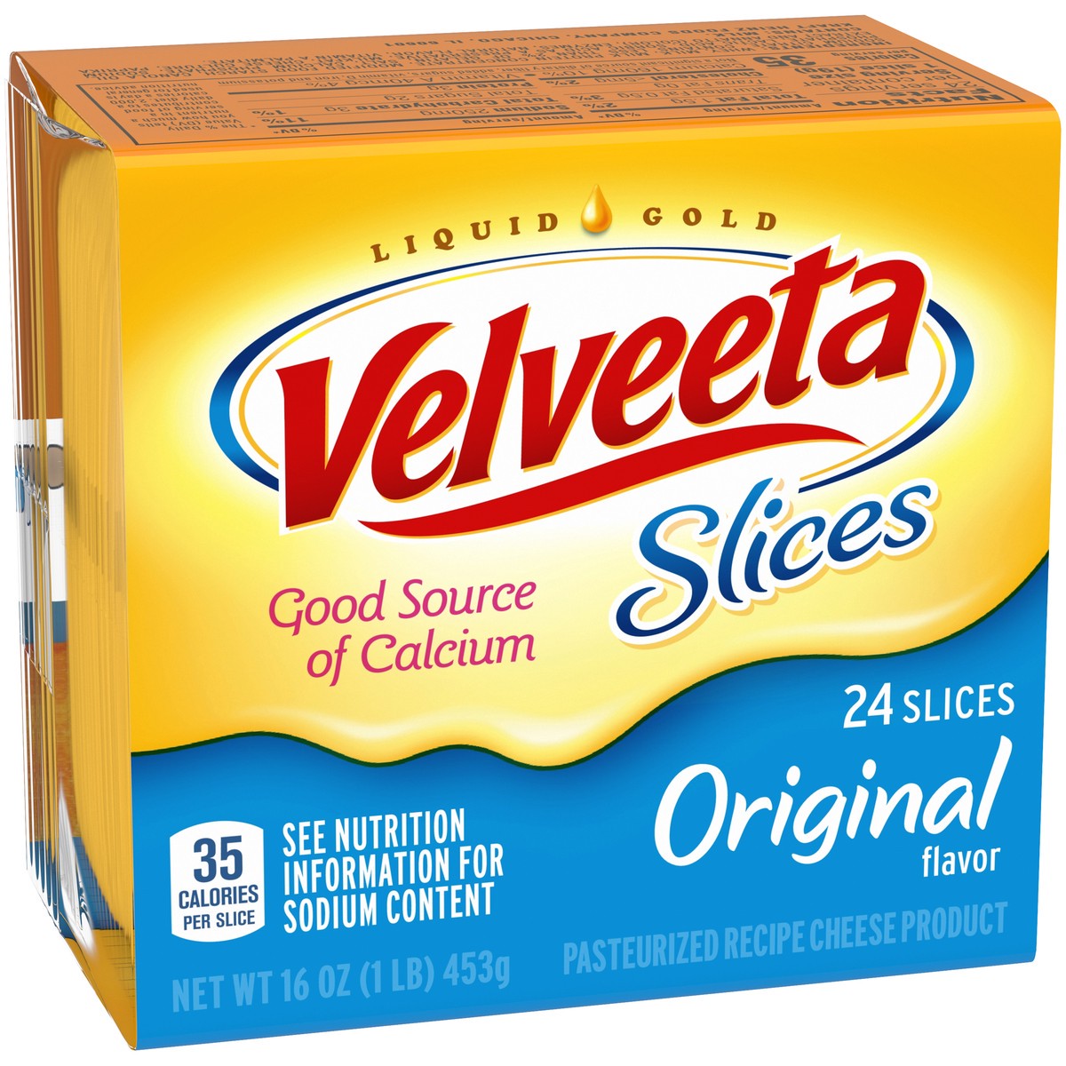 slide 3 of 9, Velveeta Slices Original Cheese, 24 ct Pack, 24 ct