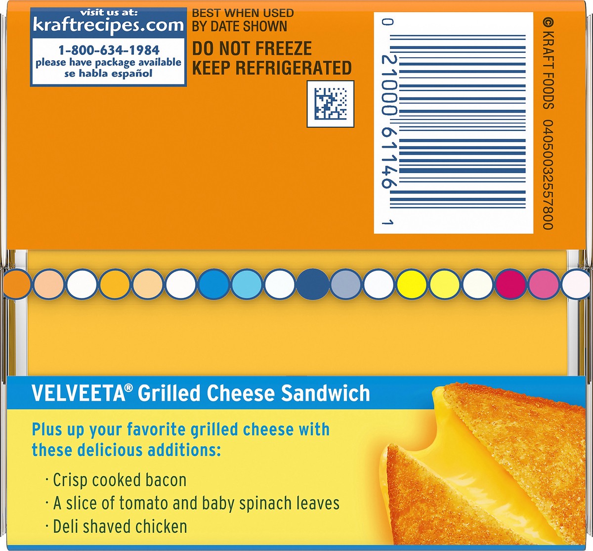 slide 5 of 9, Velveeta Slices Original Cheese, 24 ct Pack, 24 ct