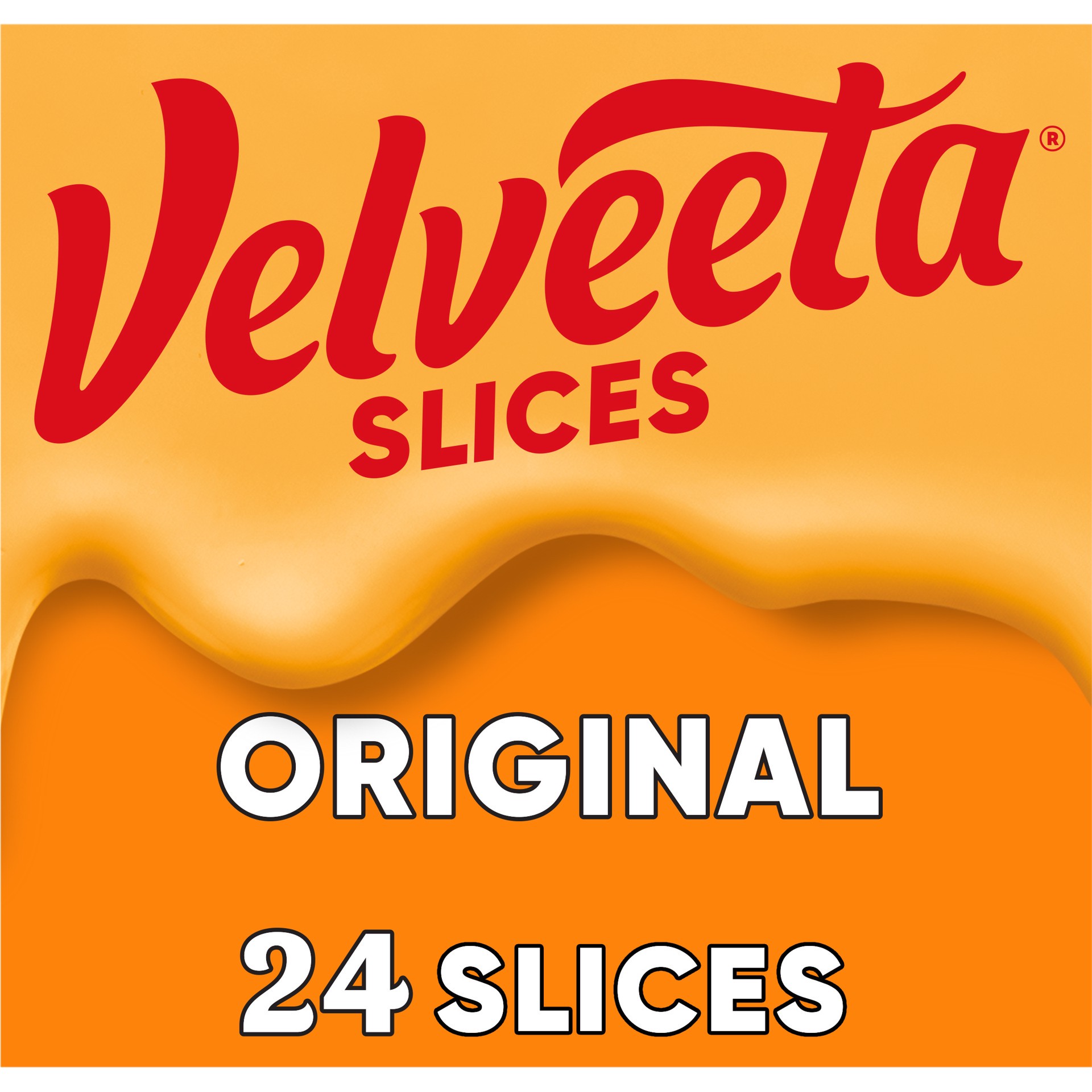 slide 1 of 1, Velveeta Slices Original Cheese Pack, 24 ct; 16 oz