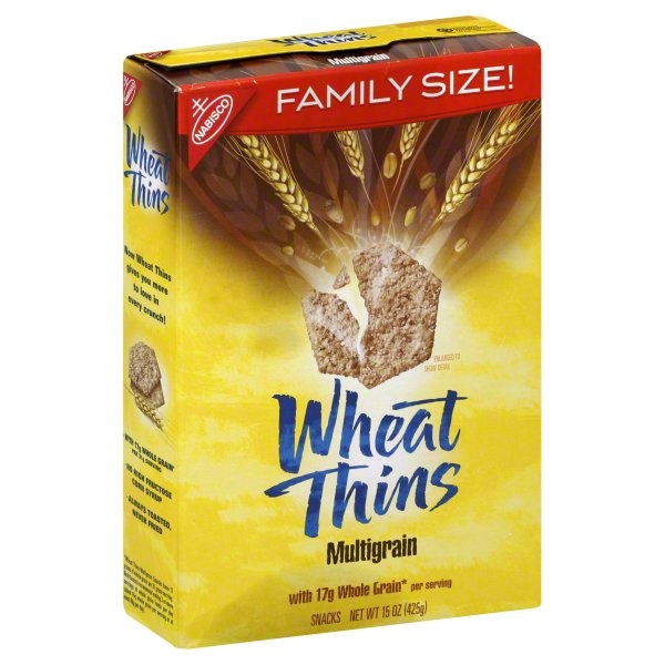 slide 1 of 4, Wheat Thins Multigrain Family Size Crackers, 15 oz