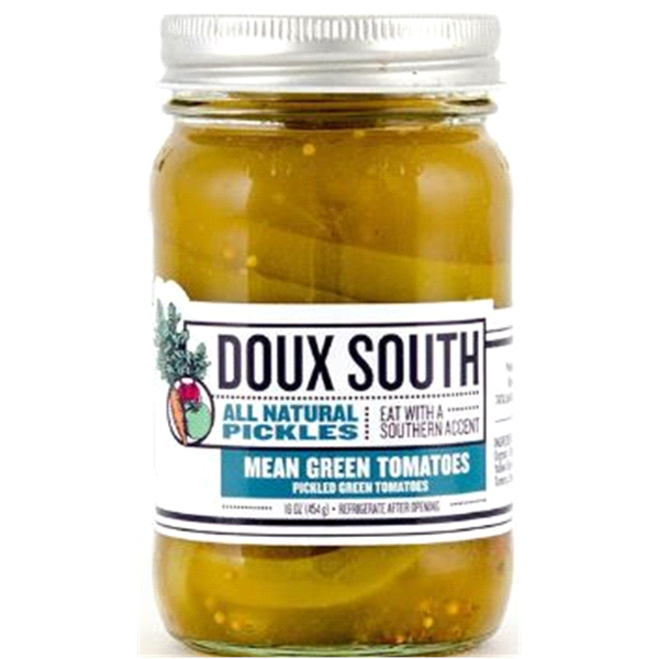 slide 1 of 1, Doux South Mean Green Tomatoes, 16 oz