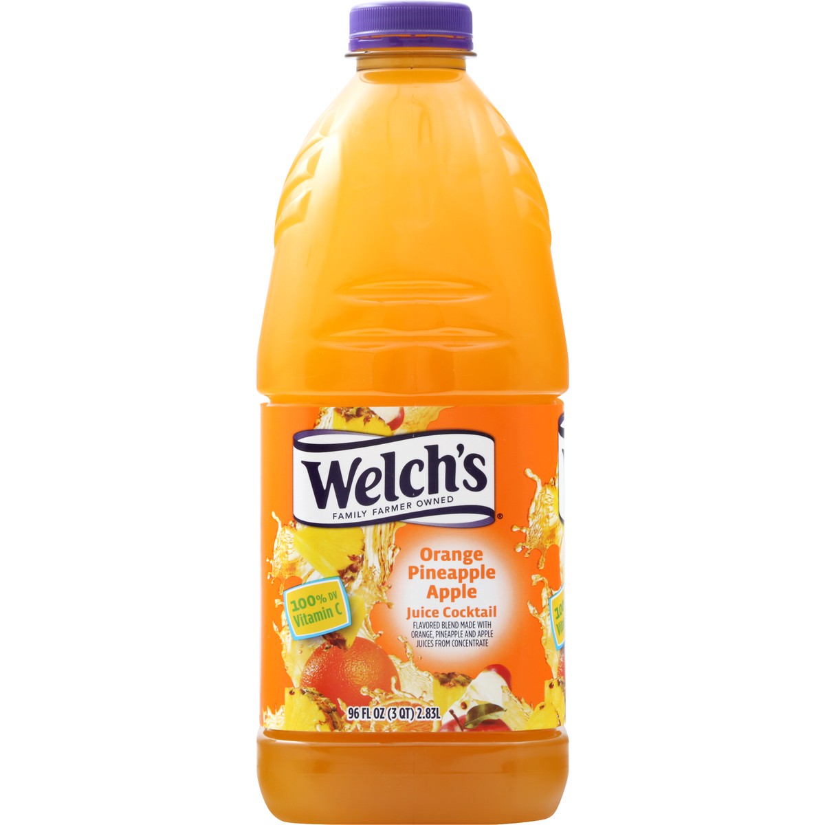 slide 7 of 10, Welch's Orange Pineapple Apple Juice Cocktail, 96 fl oz