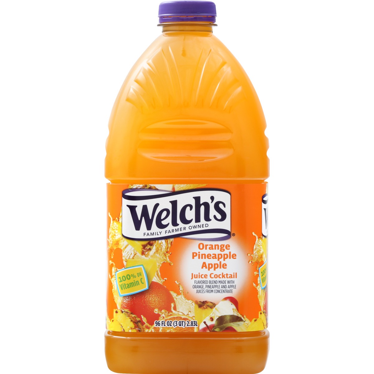 slide 9 of 10, Welch's Orange Pineapple Apple Juice Cocktail, 96 fl oz