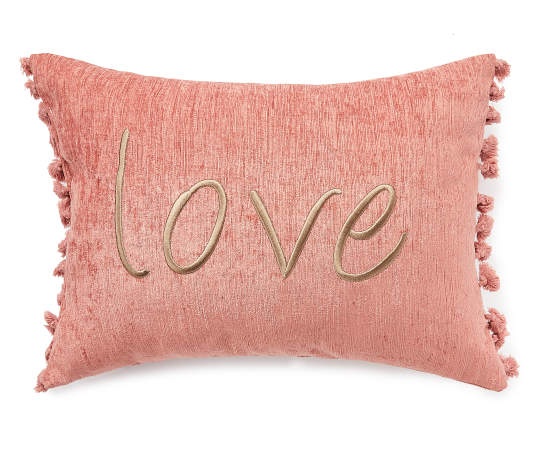 Pink lumbar hot sale throw pillow