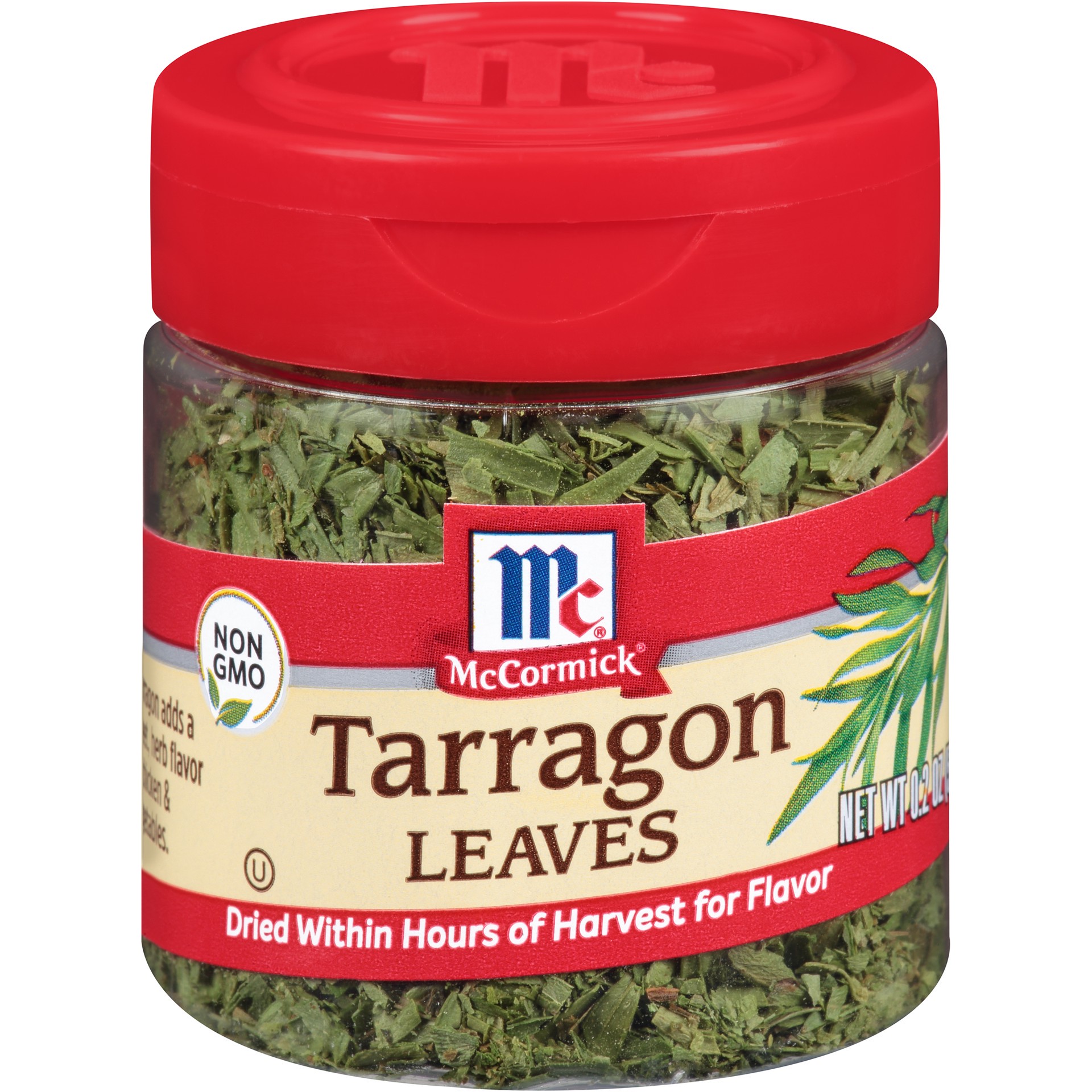 slide 1 of 2, McCormick Tarragon Leaves, 0.2 oz