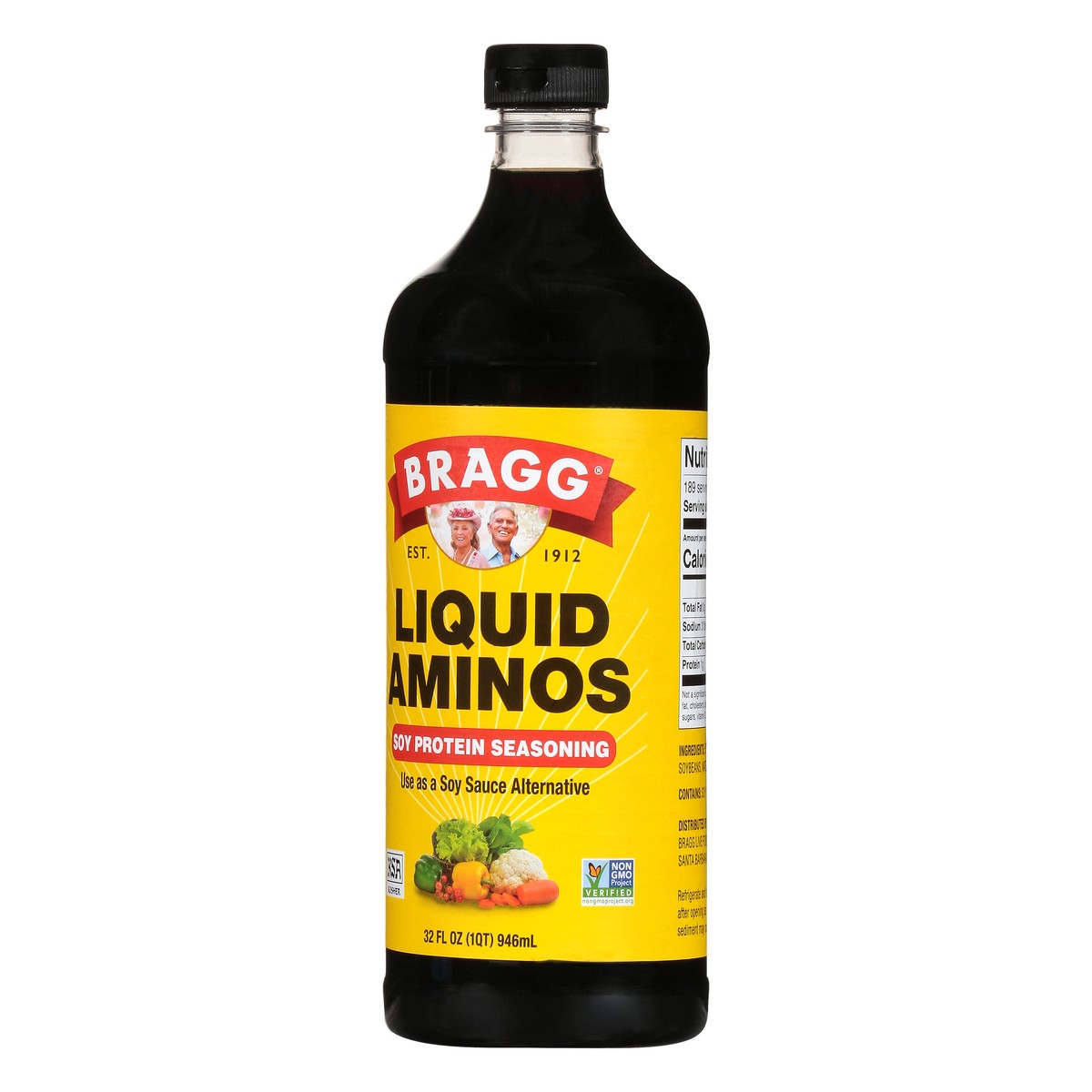 slide 3 of 9, Bragg Aminos Liquid, 32 fl oz