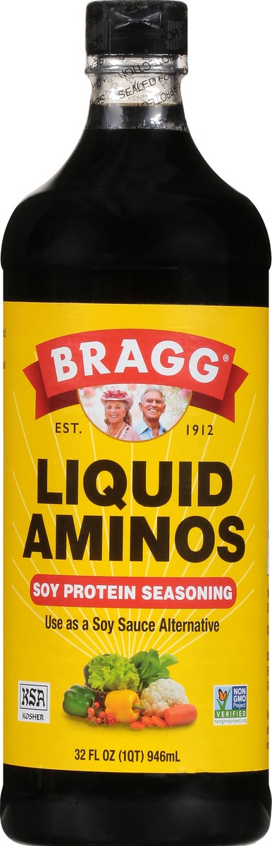 slide 6 of 9, Bragg Aminos Liquid, 32 fl oz