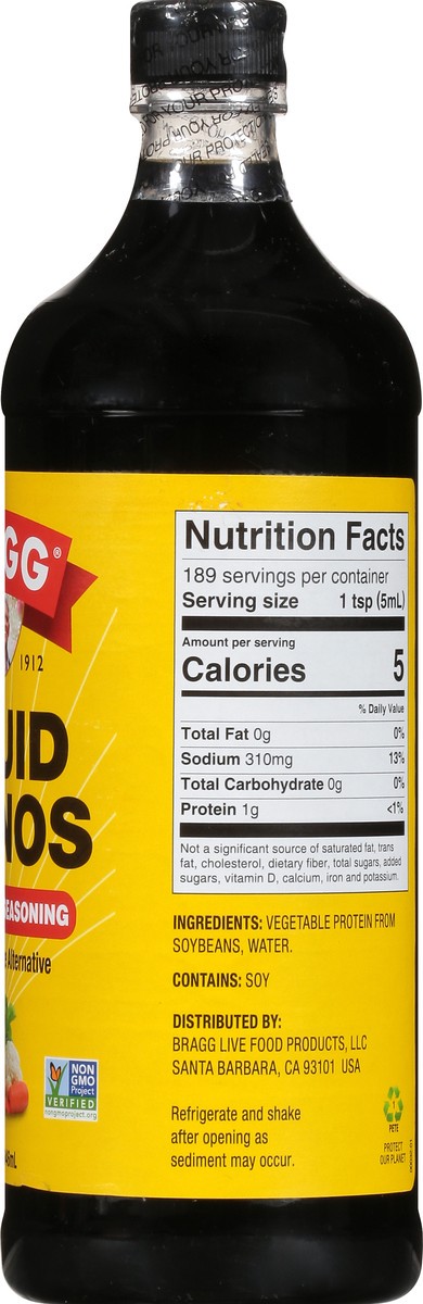 slide 8 of 9, Bragg Aminos Liquid, 32 fl oz