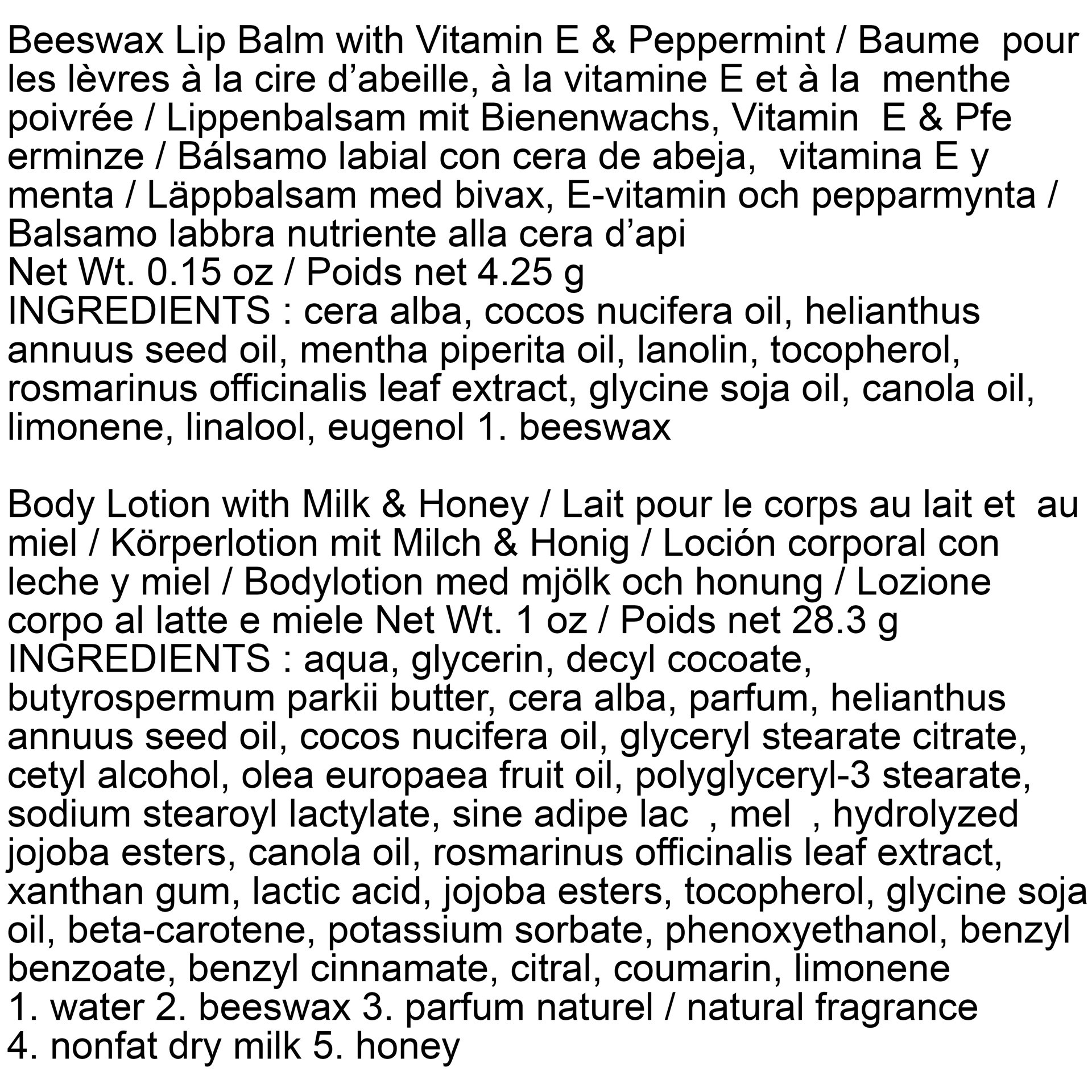 slide 3 of 5, Burt's Bees Hive Favorites Lip Balm and Body Lotion, 2-Pack, 1.15 Oz, 1 ct