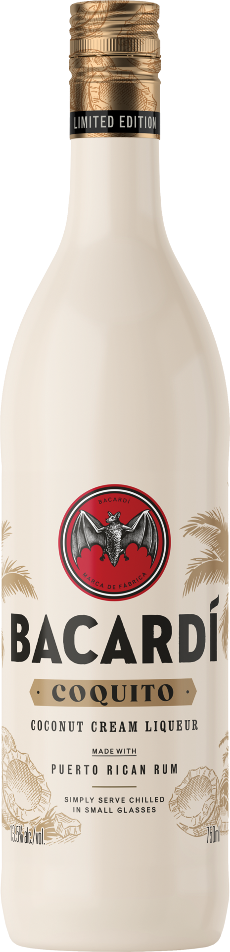 slide 1 of 5, Bacardí Bacardi Coquito Coconut Cream Liqueur, Gluten Free 13% 75Cl/750Ml, 750 ml