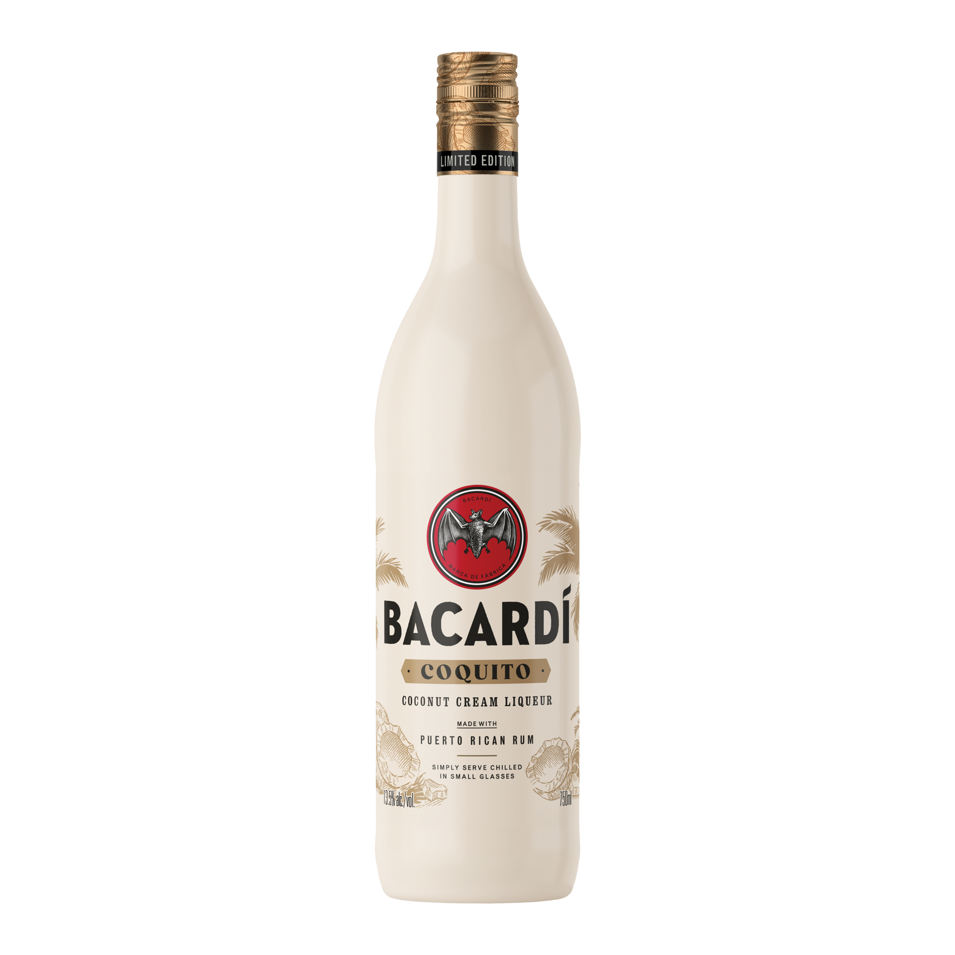 slide 1 of 5, Bacardí Bacardi Coquito Coconut Cream Liqueur, Gluten Free 13% 75Cl/750Ml, 750 ml