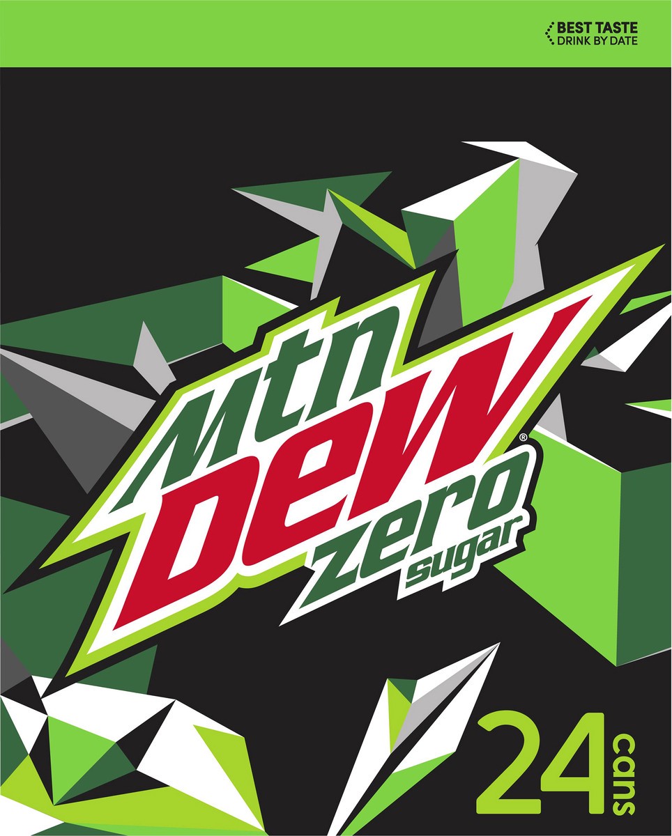 slide 5 of 6, Mountain Dew Zero Sugar Soda 24 Pack, 24 ct