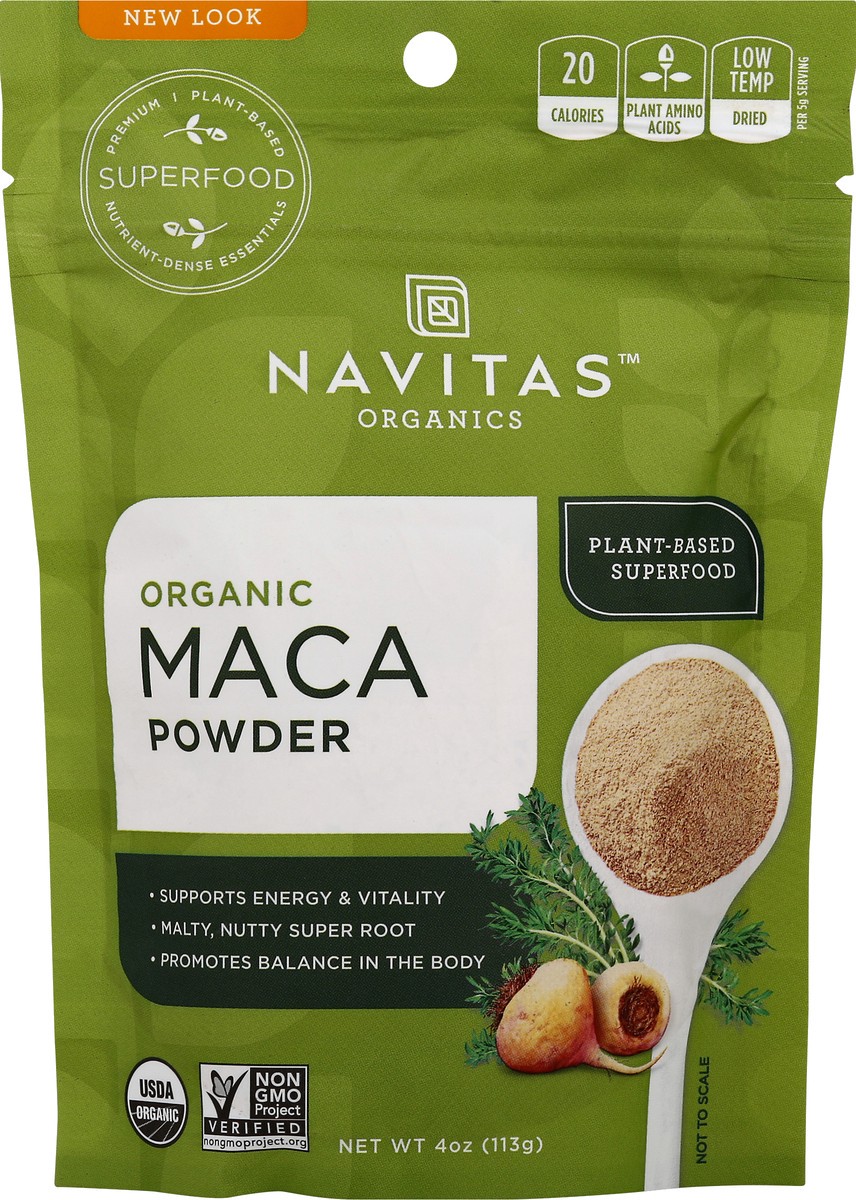 slide 3 of 7, Navitas Maca Powder 4 oz, 4 oz