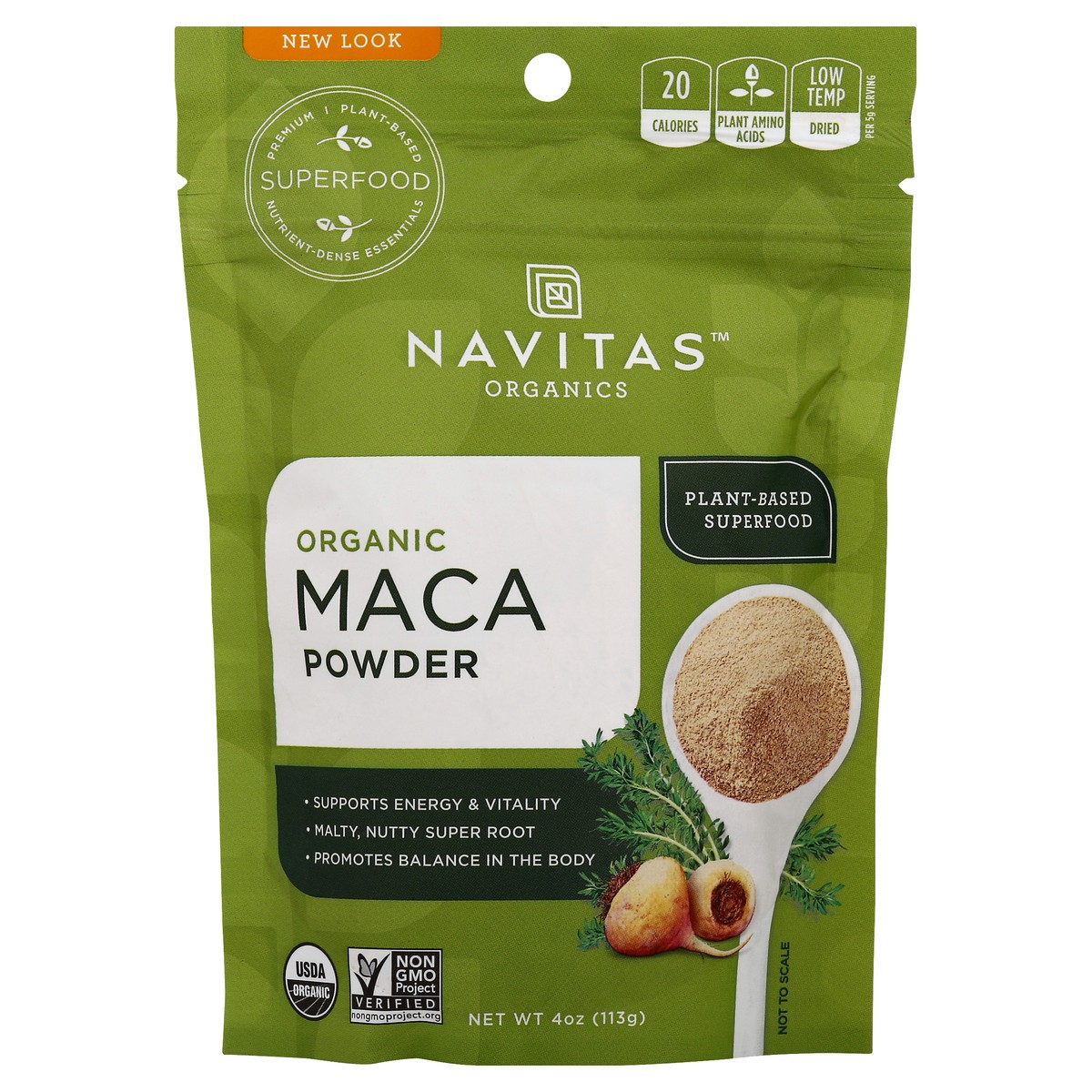 slide 6 of 7, Navitas Maca Powder 4 oz, 4 oz